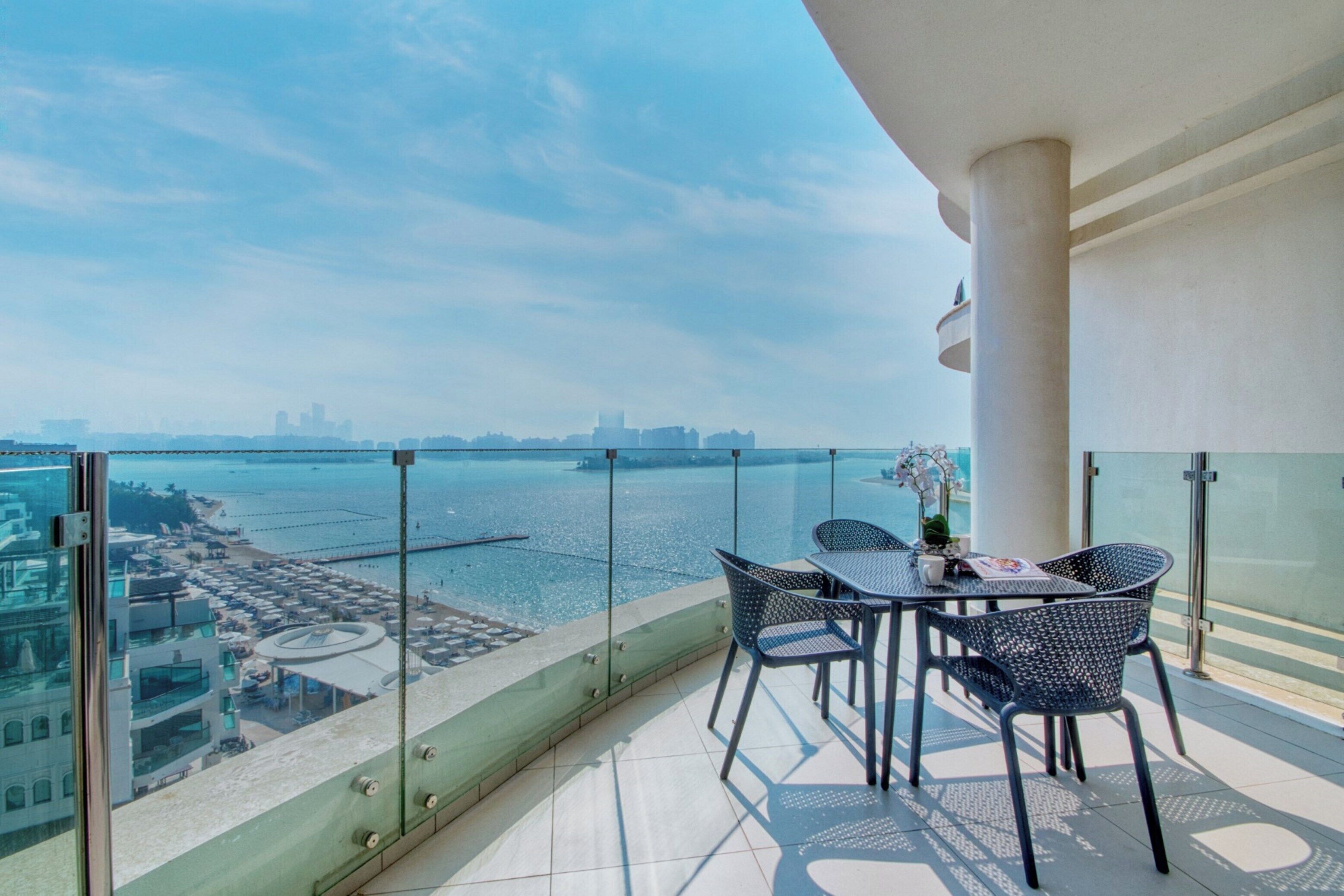 Deluxe-Apartment, 2 Schlafzimmer, Meerblick, Strandnähe | Balkon