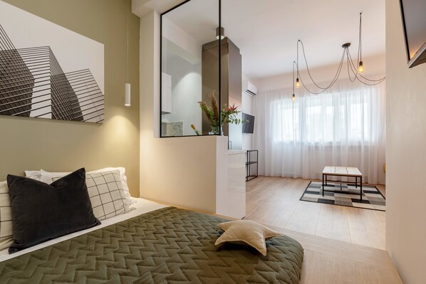 อพาร์ทเมนท์ | 1 ห้องนอน, โต๊ะทำงาน