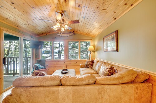 Dock + Fire Pit: Sweet Serenity on Amber Lake