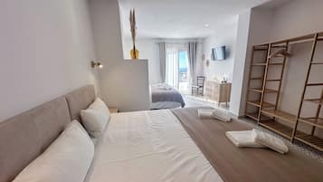 2 bedrooms, down duvets, memory-foam beds, blackout curtains