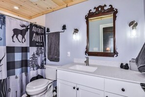 Douche, serviettes fournies