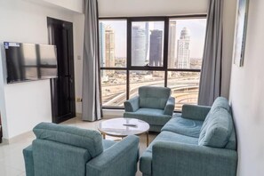 Apartment, 1 Schlafzimmer, Raucher, Balkon | Wohnzimmer