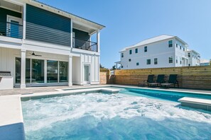 A heated pool