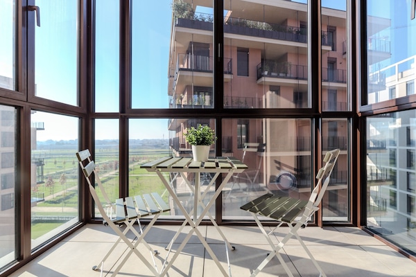 Luxury Studio, City View | Terrace/patio