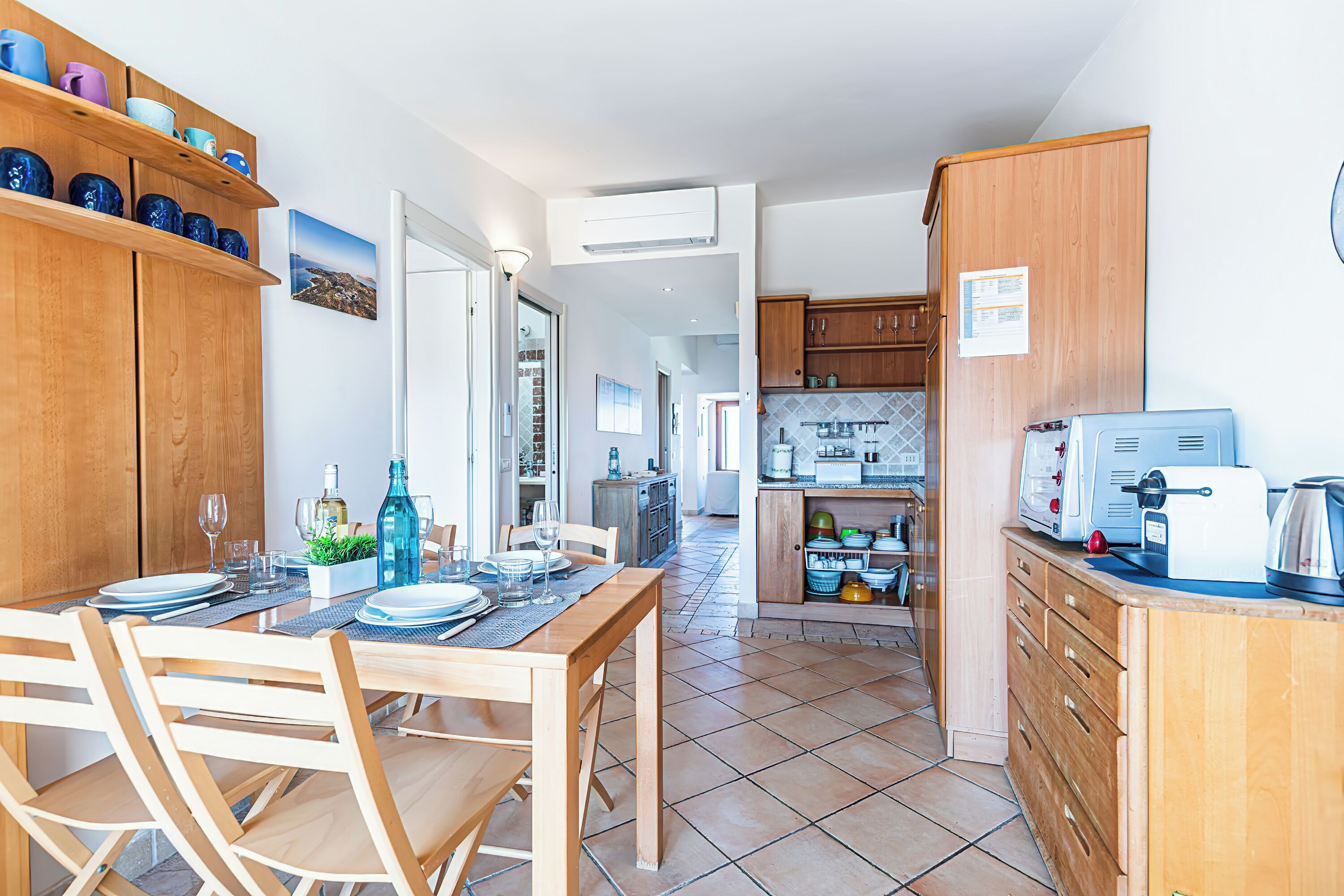Apartamento família, 2 quartos, 2 banheiros (Ceraso Sunset) | Cozinha privada | Máquina de café expresso
