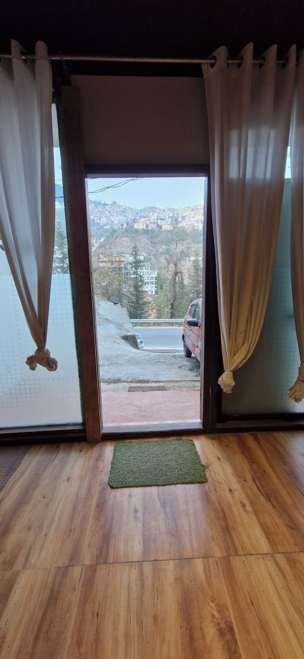 Blick von der Unterkunft