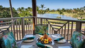 Vila, Beberapa Tempat Tidur (Waikoloa Beach Villas F32) | Tempat makan outdoor
