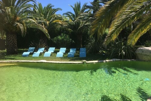 Magnificent Provencal house with private pool and waterfall in the Gulf of St Tropez