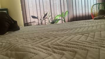 4 bedrooms, iron/ironing board, WiFi, bed sheets