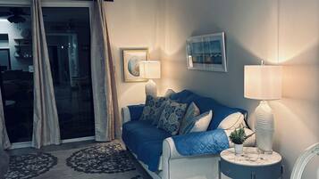 Smart TV, DVD player, books