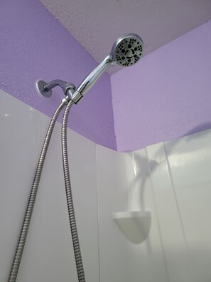 Hair dryer, towels