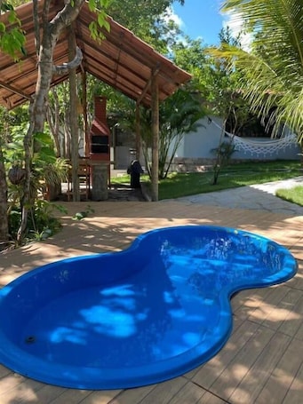 Family Chalet, Private Pool, Garden View | 2 bedrooms, in-room safe, blackout drapes, iron/ironing board