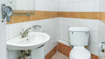 Douche, serviettes fournies, savon, shampoing