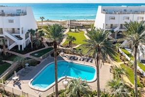 Pool - Aegean 102 is a Stunning 2 BR Ground Floor Gulf front unit (Destin)