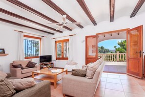 Smart-TV, DVD-spiller og bøker