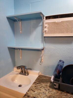 Hair dryer, towels