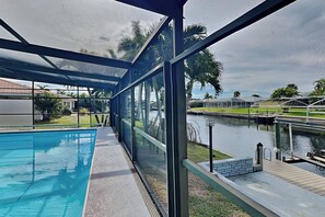 A heated pool