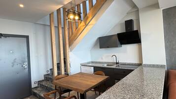 Microwave, stovetop, kitchen islands