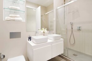 Shower, hair dryer