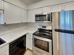 Condo, Multiple Beds, Balcony, Pool View (#211 - No Pets) | Private kitchen | Coffee/tea maker - Fantasea Cove by Silver Sands Vacation Rentals (Port Aransas)