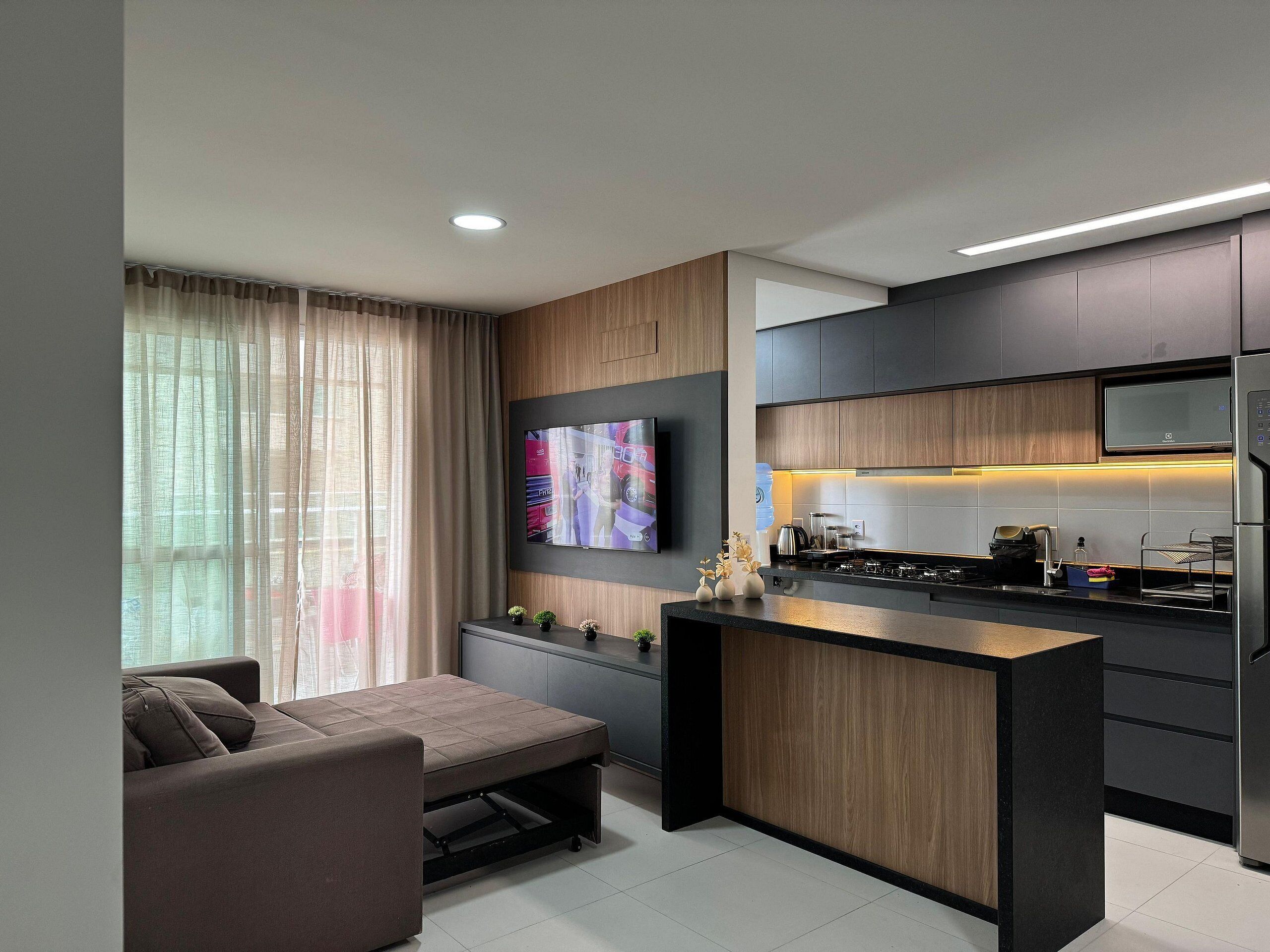 Apartamento superluxo, acesso à piscina, vista para a cidade | Parte interna