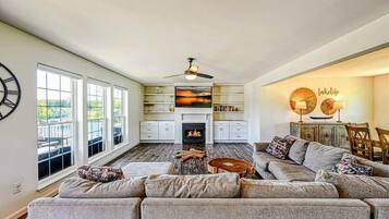 TV connectée, cheminée, jeux vidéo, espaces bureaux