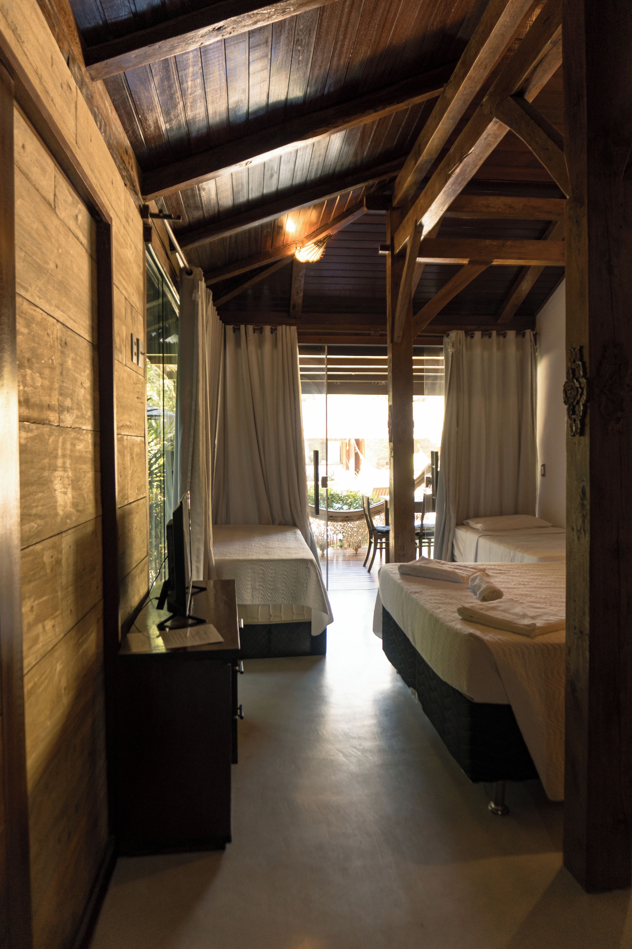 Premium Quadruple Room, Multiple Beds, Patio, Garden Area | Minibar, individually furnished, free WiFi, bed sheets