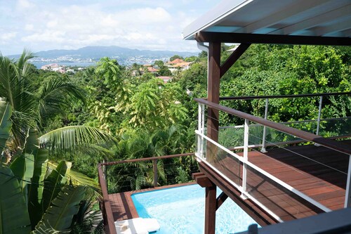 Ti Rode - Piscine, vue mer et montagne