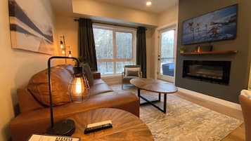 TV connectée, cheminée