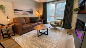 TV connectée, cheminée