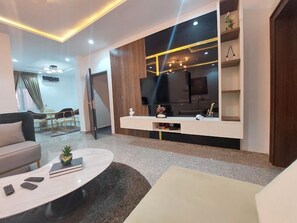 Family Apartment, Balcony, City View | Living area - 989 Apartments (Abuja)