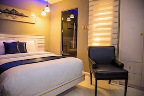 Family Apartment, Balcony, City View | 2 bedrooms, desk, laptop workspace, blackout curtains - 989 Apartments (Abuja)