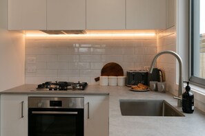 Microwave, oven, stovetop, dishwasher
