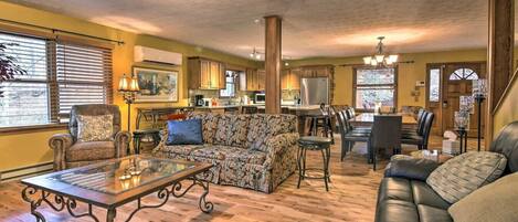 Televisión, chimenea, tenis de mesa y libros