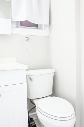 Hårføner, håndklær og toalettpapir