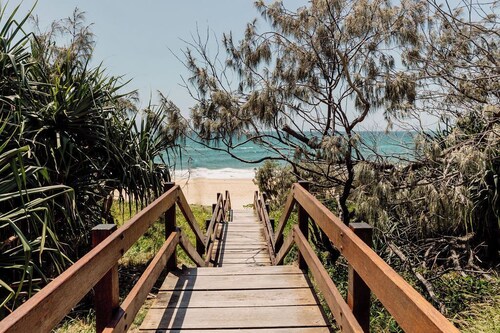 Classic Coastal Retreat across the road from the Surf Club