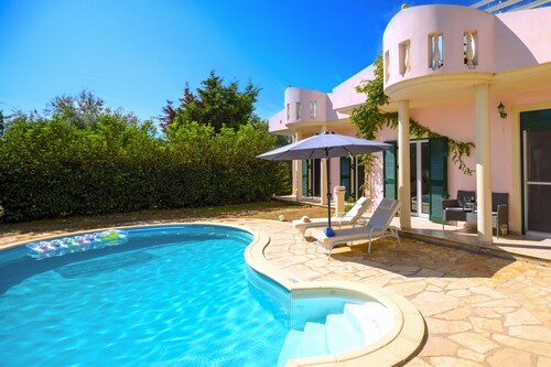Escape to Villa Zaira, your serene haven near Corfu's Halikounas Beach
