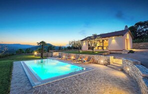 A heated pool