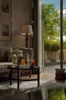 Suite Balcony | Premium bedding, down comforters, soundproofing, iron/ironing board