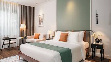 Deluxe Double Room | Premium bedding, down comforters, soundproofing, iron/ironing board