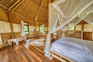 Traditional Villa, 2 Bedrooms, Kitchen, Valley View | 2 bedrooms, desk, laptop workspace, free WiFi - Bamboo Cabin Sanctuary Ubud (Ubud)