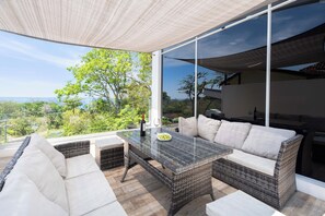 Terrace/patio - Modern 5BR Ocean View House with Infinity Pool (Playa Hermosa)