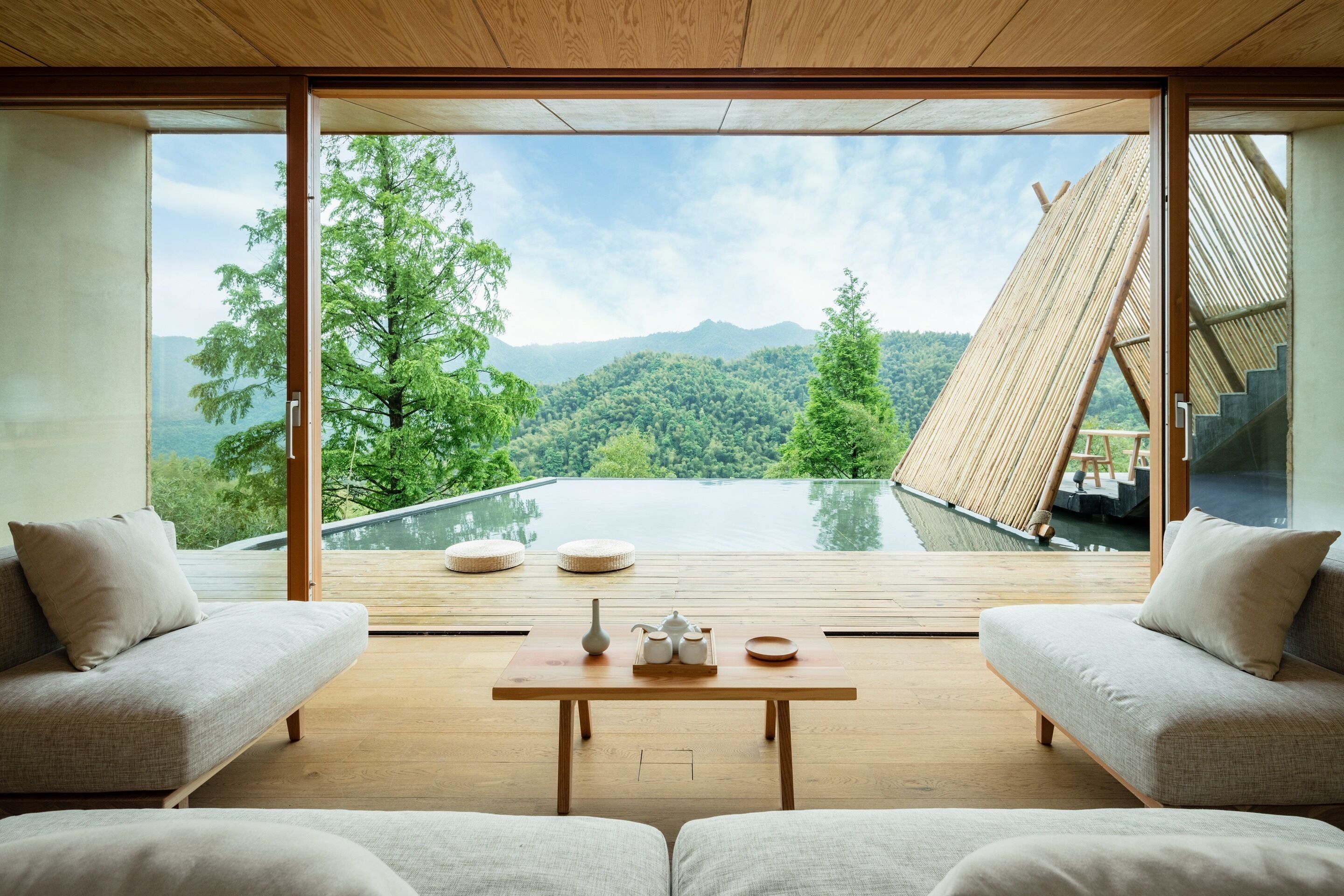 Quarto quádruplo superior, 2 quartos, terraço, vista para a montanha | Vista para a montanha