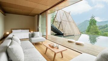 Family Quadruple Room, 2 Bedrooms, Terrace, Mountain View | Terrace/patio