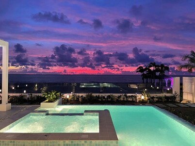 Exclusive La Union Beachfront Villa: 4-BR, 2 Pools, Jacuzzi & Rooftop Lounge