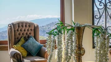 Appartement Luxe, vue colline | Coin séjour