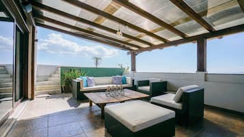 Luxury Apartment, Hill View | Terrace/patio
