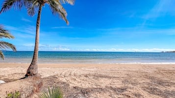 En la playa
