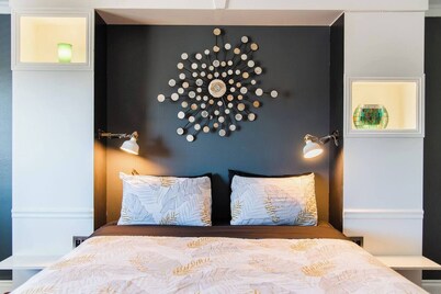 "Sleepover" Hotel Suite with AC/Heating & Indoor Jetted Tub