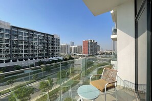 Vue sur la ville depuis l’hébergement